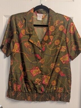 vintage Lauren Lee Short Sleeve Blouse